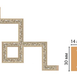Декоративный угловой элемент DECOMASTER 157-3-59 (300*300мм)