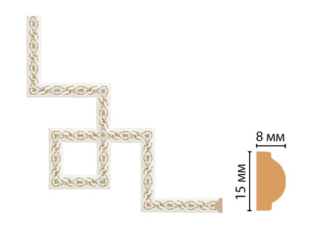 Декоративный угловой элемент DECOMASTER 130-3-40 (200*200мм)